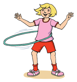 Cooperative Skills Challenge hula hoop challenge