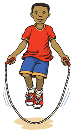 Cooperative Skills Challenge jump rope challenge